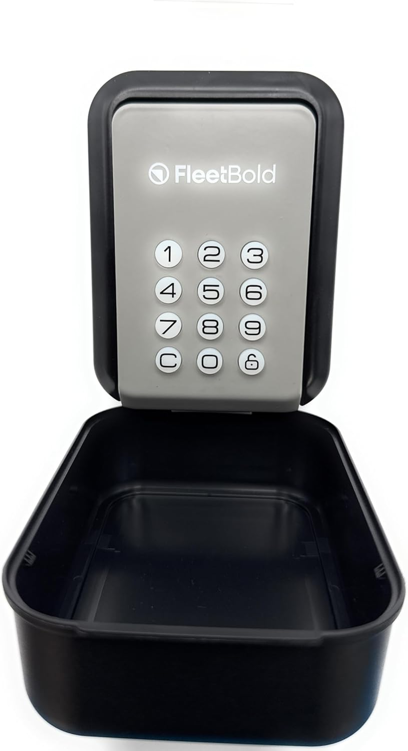 Smart Key Lock Box – Bluetooth Car Window Mount with App & PIN by FleetBold