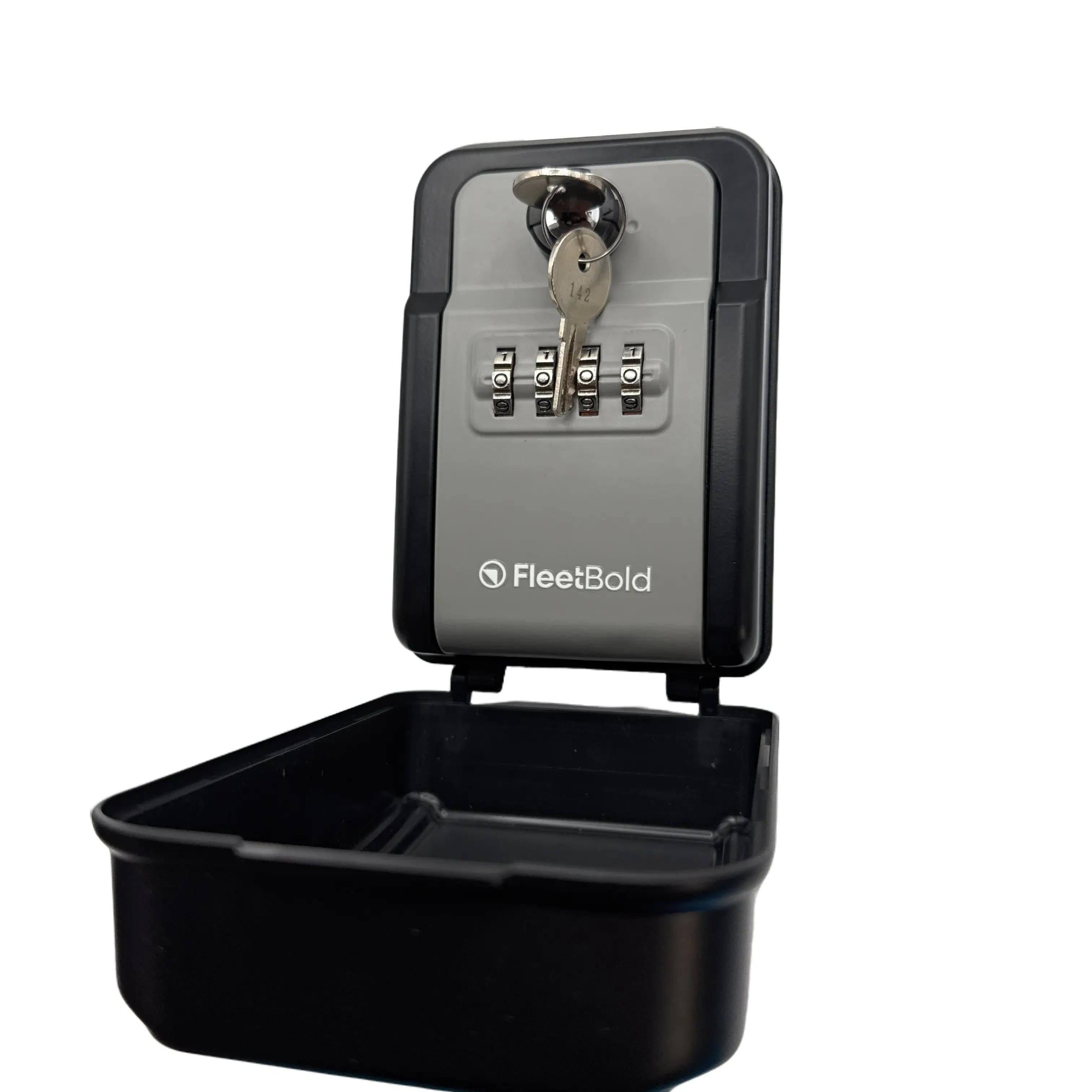 FleetBold Car Key Lockbox – 4-Digit Waterproof Window Mount for