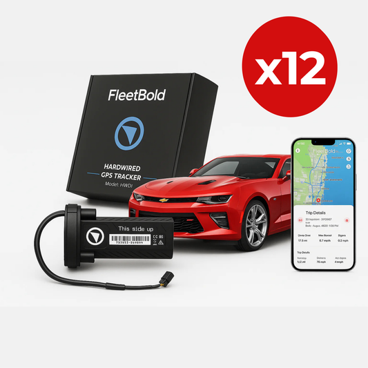 (12 PACK) Hardwired GPS Tracker $12.99/month 4G Real-Time Tracking for Turo Hosts, Car Rentals & Fleet Operators, Kill Switch, Geo-Fence, Trip History